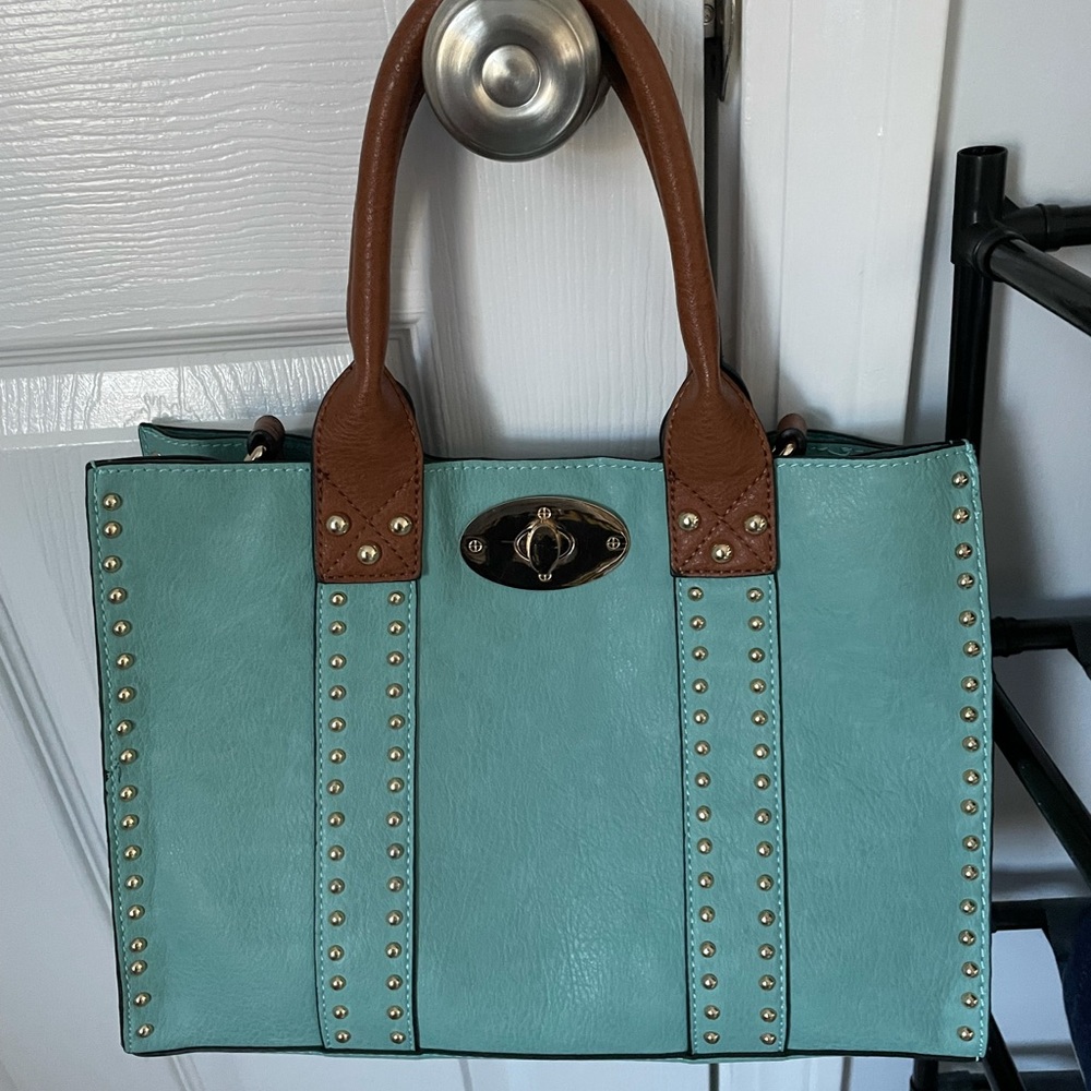 Gently used studded purse